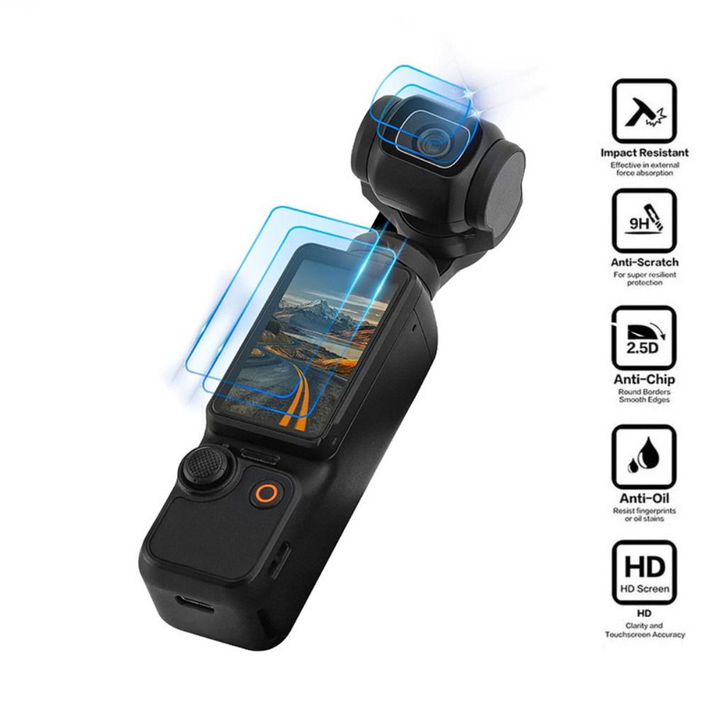 Camera Lens Protector - 3/4 PCS Tempered Glass Screen Protector