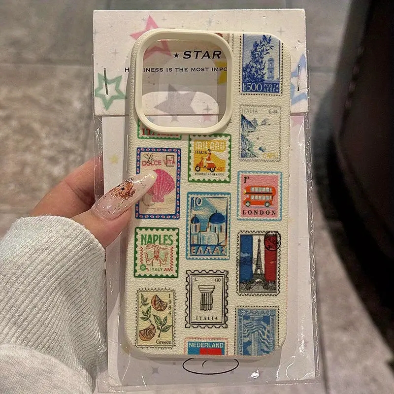 Apple Iphone 15 Pro Max - Vibrant Retro Stamp Lichee Design Phone