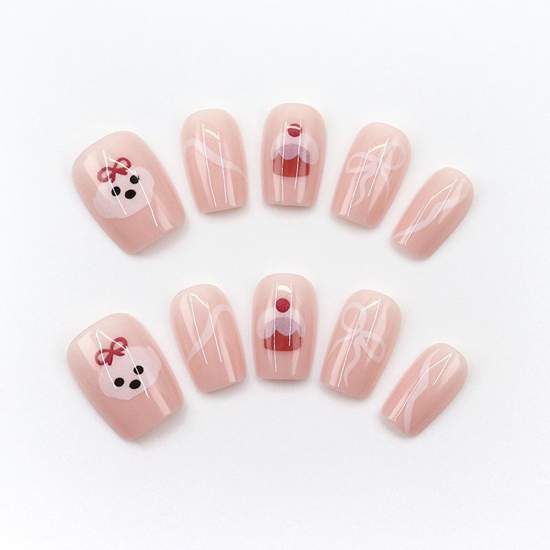 30Pcs Lovely Dog Bow Cake Shor - Full Cover Adhesive ulasan dan harga