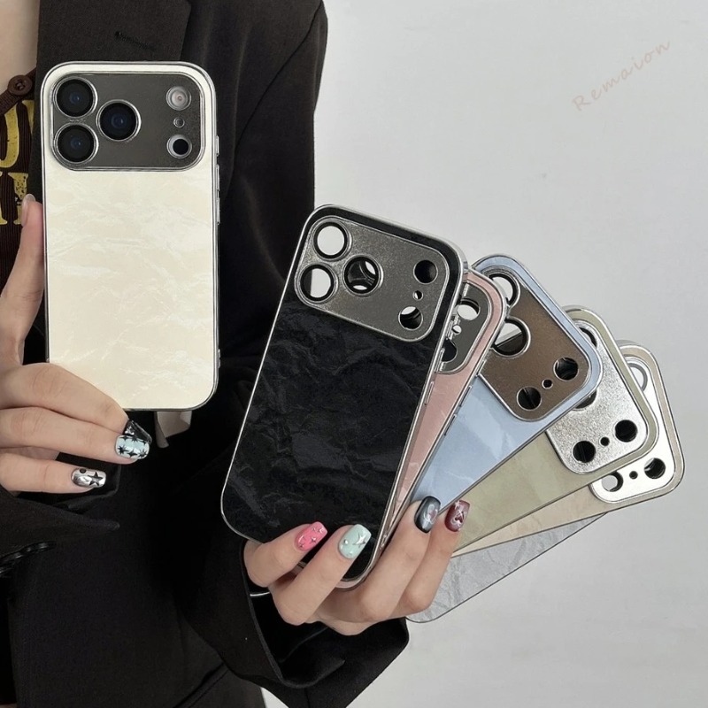 Luxury Plating Learther Phone  - Camera Lens Protector ulasan dan harga
