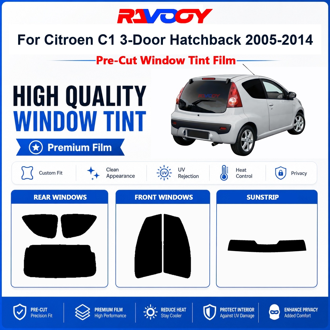 Premium Pre-Cut Window Tint Fo - Privacy Screen Protector ulasan dan harga