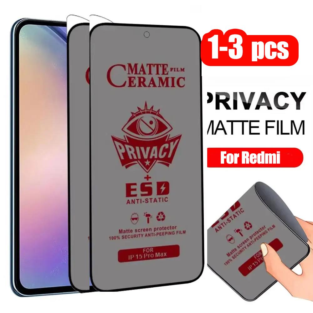 1-3Pcs Matte Ceramic Privacy F - Xiaomi Redmi Note 14 ulasan dan harga