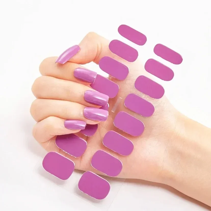 16Tips Semi-Cured Nail Art Sti - Full Cover Adhesive ulasan dan harga