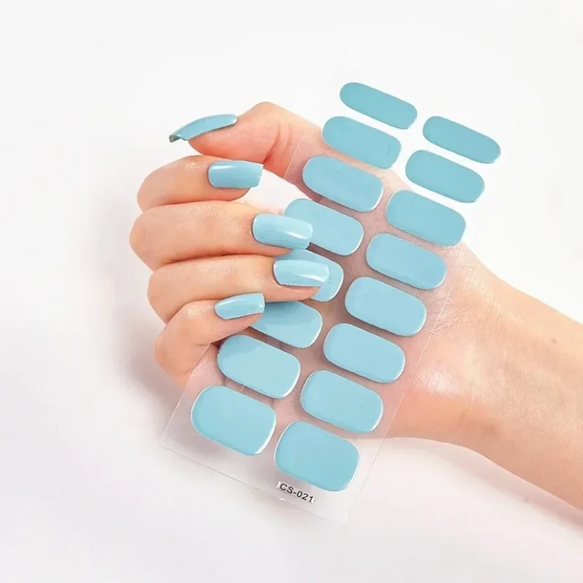 16Tips Semi-Cured Nail Art Sti - Full Cover Adhesive ulasan dan harga