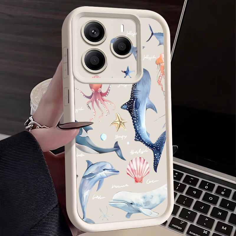 Cute Dolphin Patterned Soft Ca - Xiaomi Redmi Note 14 ulasan dan harga