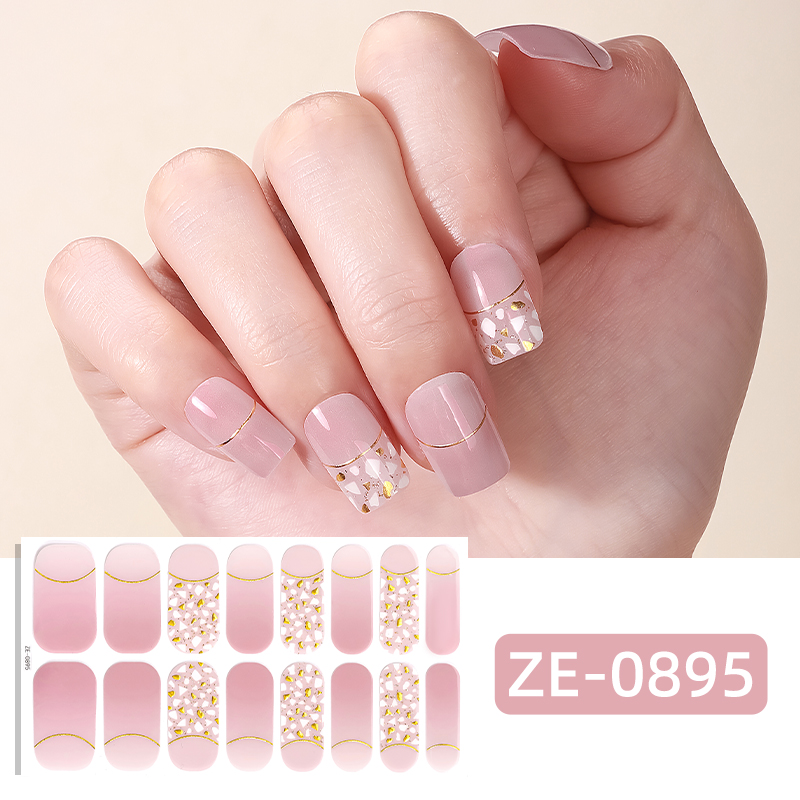 16Tips Pink Glitter Full Cover - Full Cover Adhesive ulasan dan harga