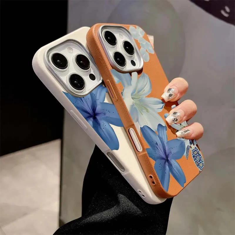 Elegant Blue Lily Fashion Patt - Xiaomi Redmi Note 14 ulasan dan harga