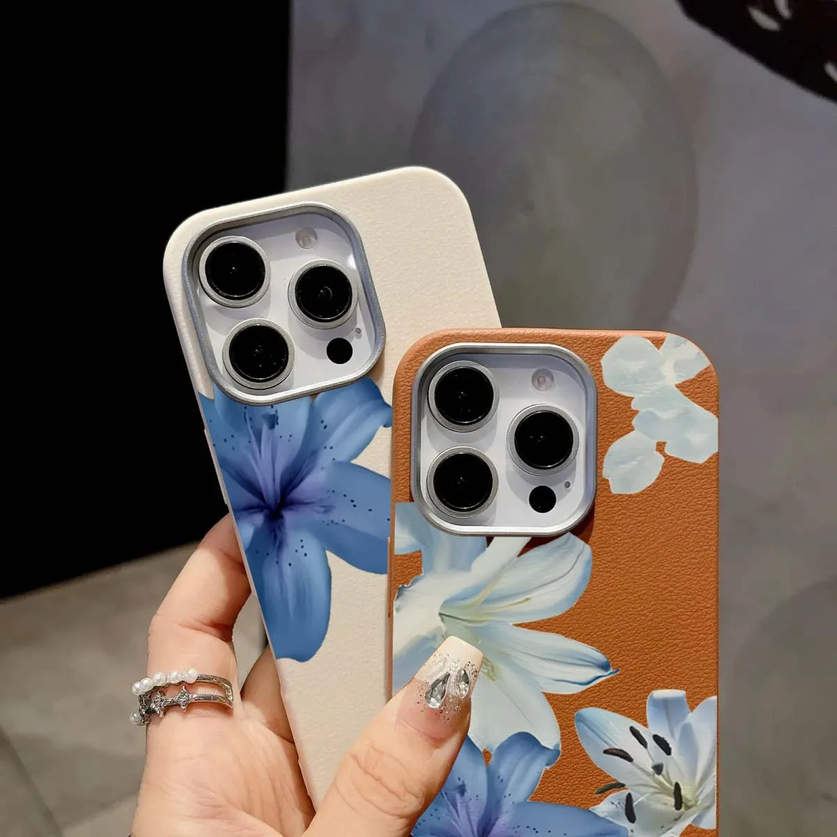 Elegant Blue Lily Fashion Patt - Xiaomi Redmi Note 14 ulasan dan harga