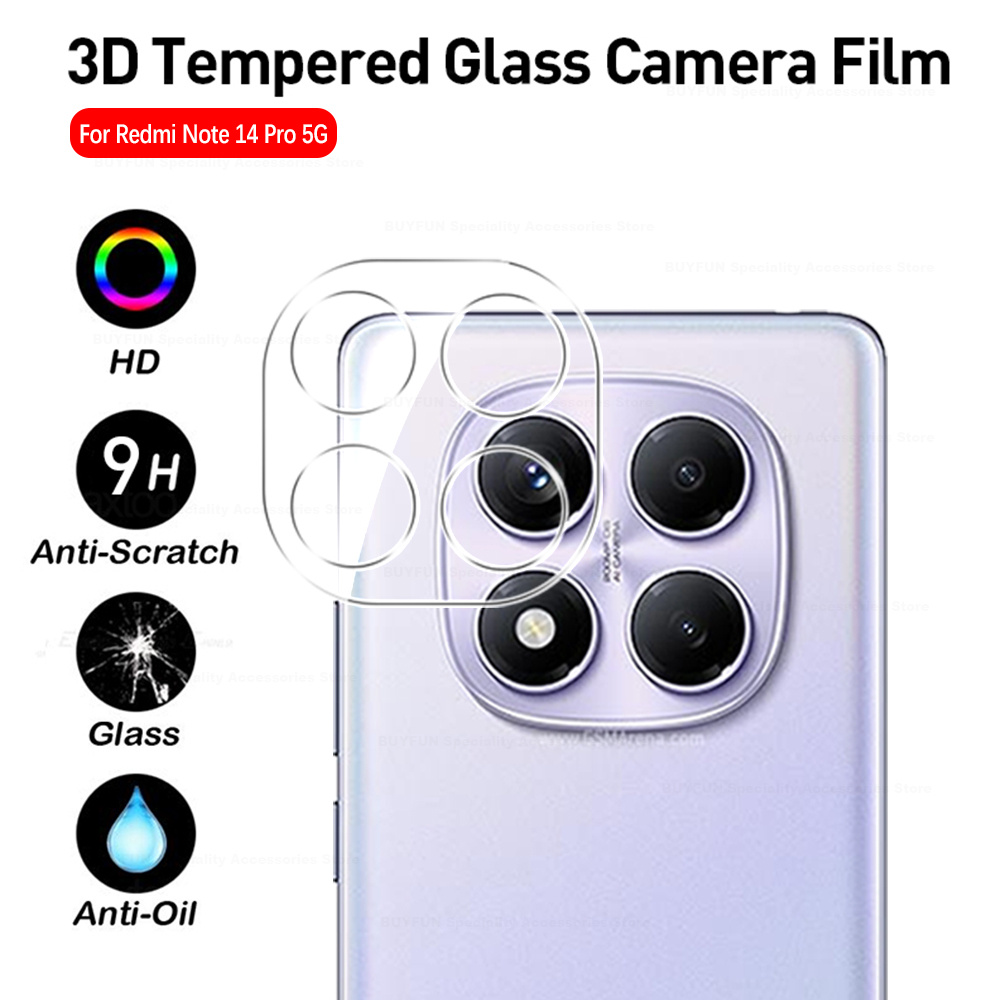 1-3PCS 3D Camera Glass Protect - Xiaomi Redmi Note 14 ulasan dan harga