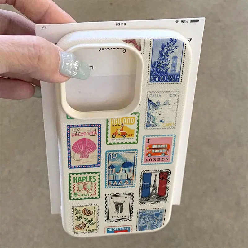 Vibrant Retro Stamp Lichee Des - Apple Iphone 15 Pro Max ulasan dan harga