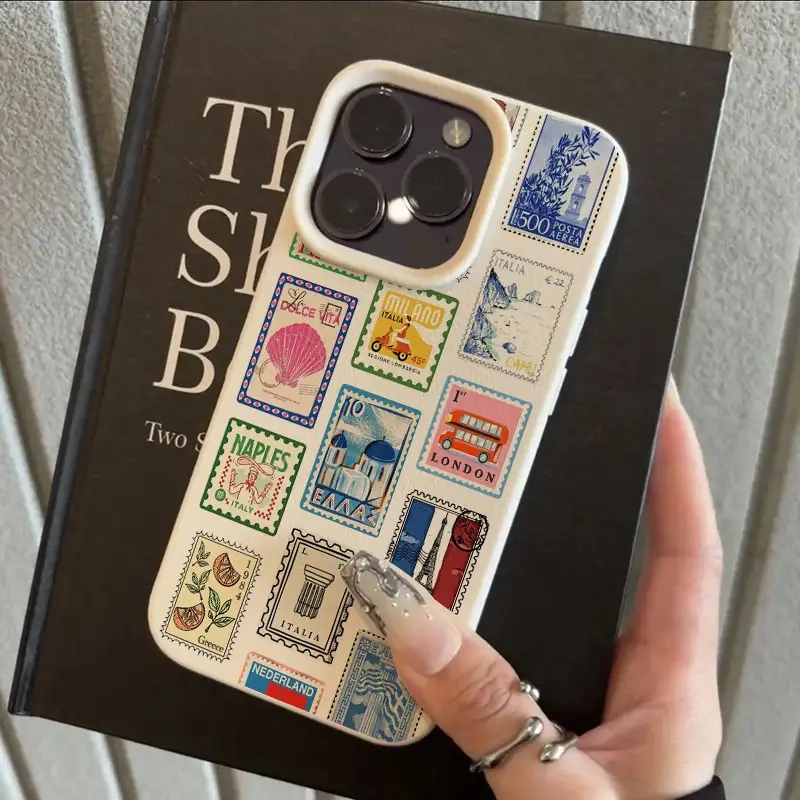 Vibrant Retro Stamp Lichee Des - Apple Iphone 15 Pro Max ulasan dan harga